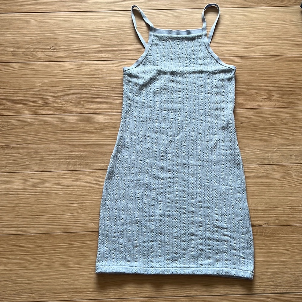 light blue knitted Zara dress
